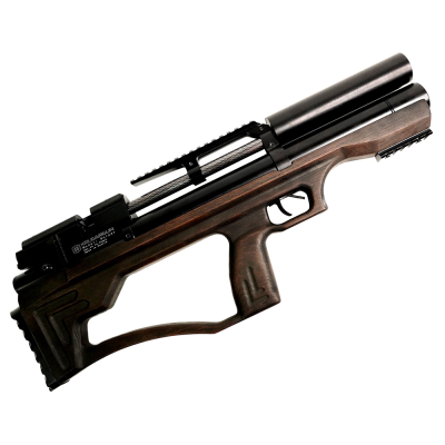 Пневматическая винтовка Krugergun «Снайпер Буллпап», L=300 мм, шт/взвод (дерев. ложе L, PCP, ред.) 6.35 мм