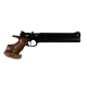 Пневматический РСР пистолет Ataman AP16 Black Standart (рукоятка Walnut SP), кал. 4.5мм