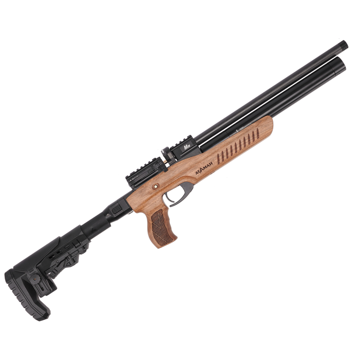Пневматическая винтовка Ataman M20 647 W 6.35мм (Орех, редуктор, волан)