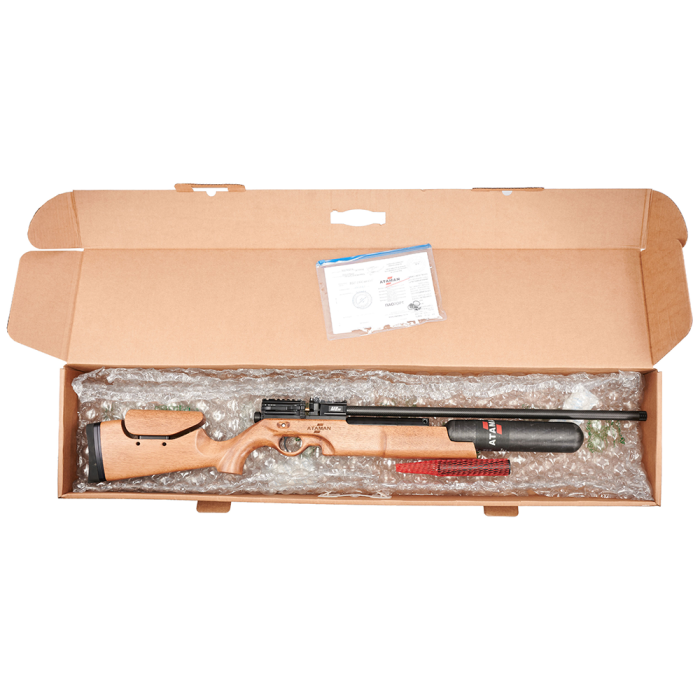 Пневматическая винтовка Ataman MB20 С16 Карабин Колба 6.35мм (Орех, редуктор)