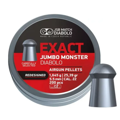Пули для пневматики JSB Exact Jumbo Monster (Redesigned) 5.5мм 1.645гр. (200шт)