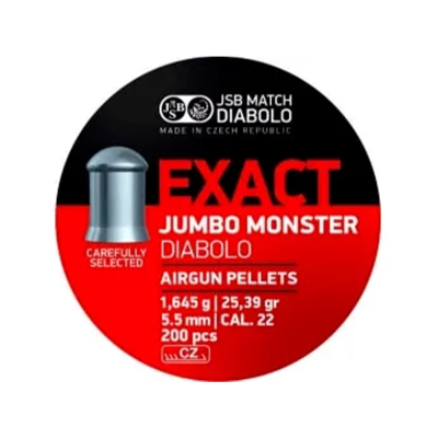 Пули для пневматики JSB Jumbo Monster 5.5мм 1.645гр (200шт)