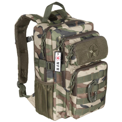 Тактический компактный рюкзак MFH Youngster (15 литров), цвет Woodland